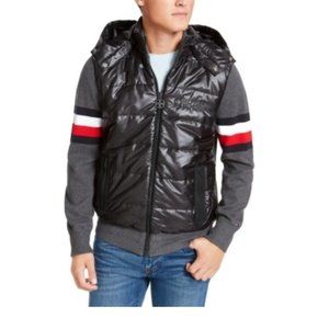 NWT Tommy Hilfiger Jacket Black Size XL Ski Patrol Full-Zip Hoodie $250 KK023